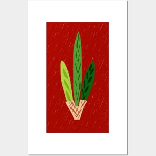 Lulav Dark Red Print Posters and Art